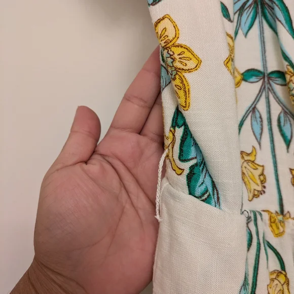 Draper James Blue Sundress with Flutter Cap Sleeves - Picture 3 of 10